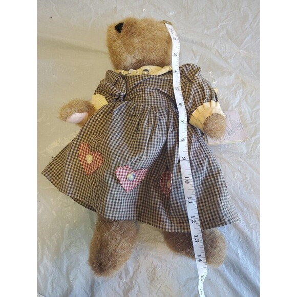 Boyds Bears 14" J.B. Bean Series 1995 "Emma" Bear Brown  Fur Plush Bear - Picture 14 of 14